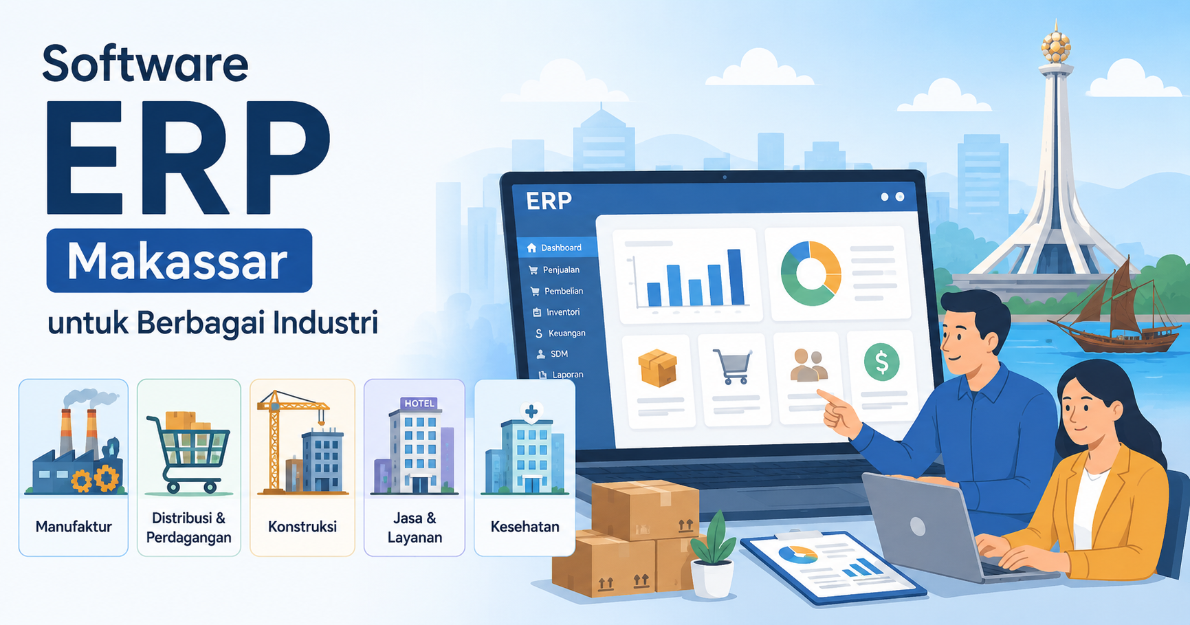 Software ERP Makassar untuk Berbagai Industri